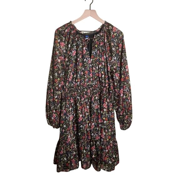 Old Navy Dresses & Skirts - OLD NAVY floral metallic knee length empire waist holiday plus size dress 2X